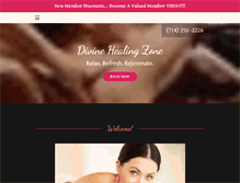 Tablet Screenshot of divinehealingzone.com